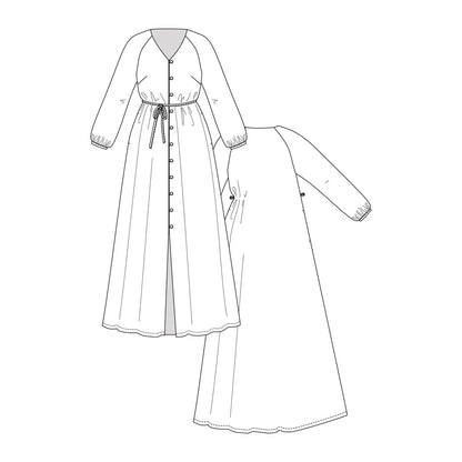 Named Maite Raglan Tunic and Dress Paper Pattern