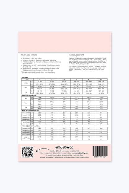 Named Suvi Caftan Mini & Maxi Dress Paper Pattern