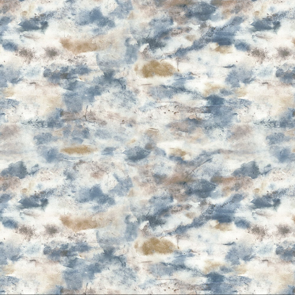 Natural Essence Painterly Blue Multi ½ yd-Fabric-Spool of Thread