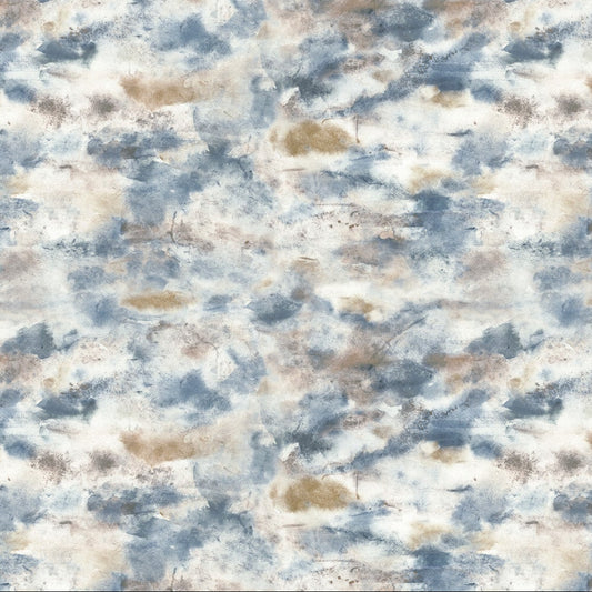 Natural Essence Painterly Blue Multi ½ yd-Fabric-Spool of Thread