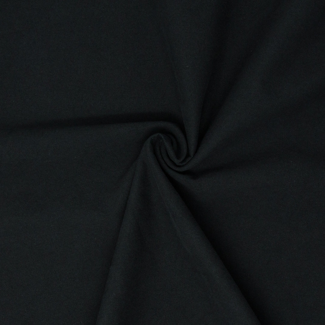 Nelson Washed 7oz Organic Cotton Basalt Black ½ yd-Fabric-Spool of Thread