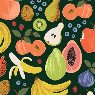 Orchard Still Life Hunter ½ yd-Fabric-Spool of Thread