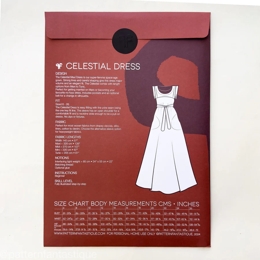 Pattern Fantastique Celestial Dress Paper Pattern-Pattern-Spool of Thread