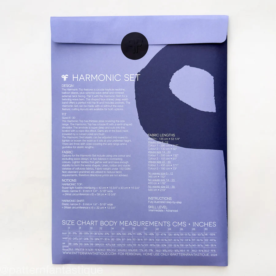 Pattern Fantastique Harmonic Set Paper Pattern-Pattern-Spool of Thread