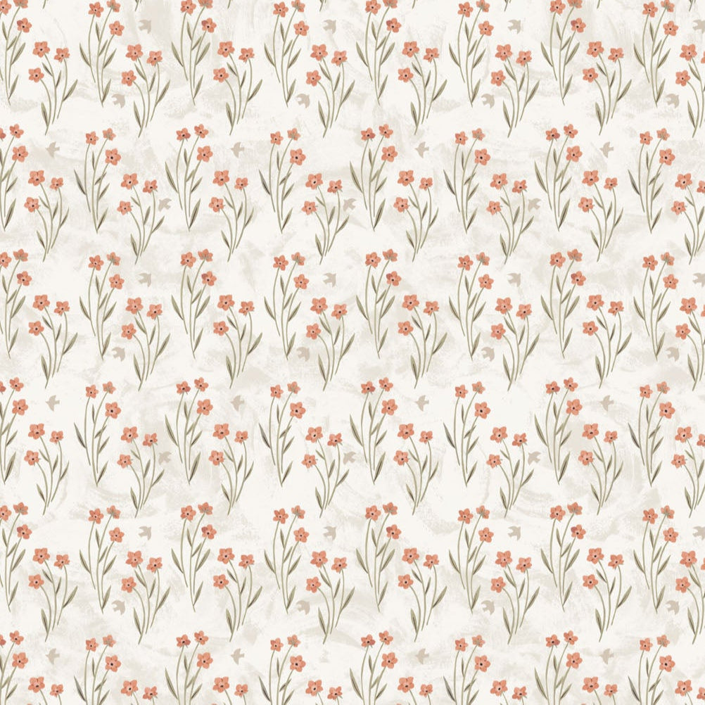 Paws & Play Floral Field Cream ½ yd-Fabric-Spool of Thread
