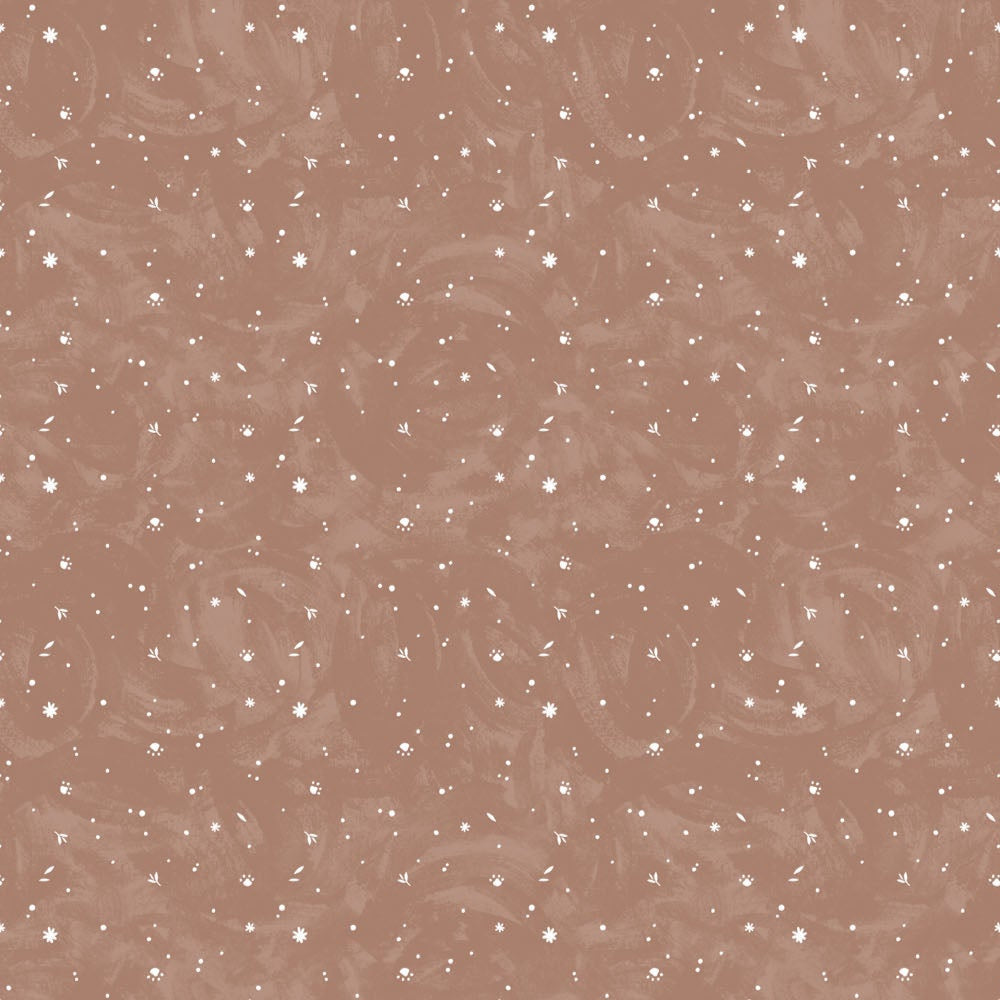 Paws & Play Paws Rust ½ yd-Fabric-Spool of Thread