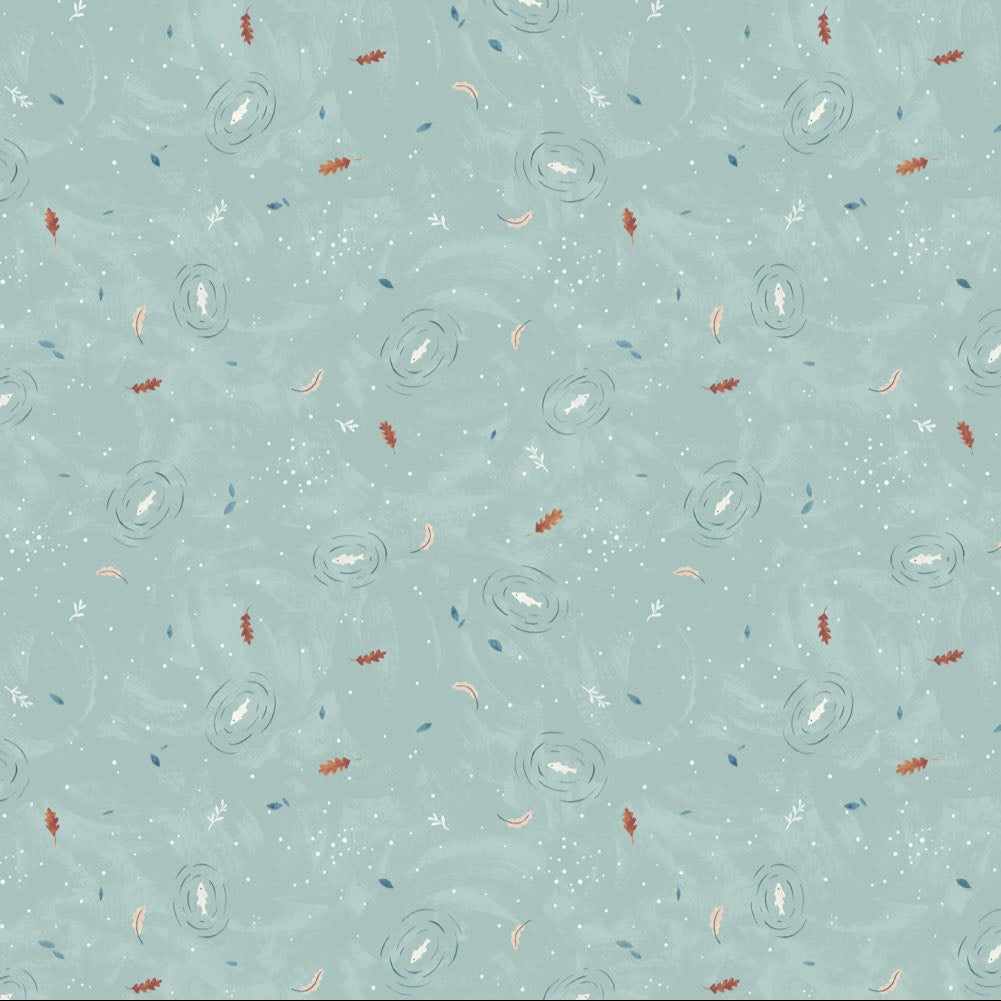 Paws & Play Pond Mint ½ yd-Fabric-Spool of Thread