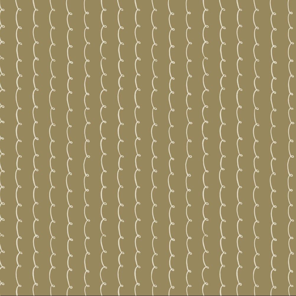 Paws & Play Yarn Stripe Gold ½ yd-Fabric-Spool of Thread