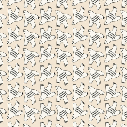 Peaceful & Warm Dove Beige ½ yd-Fabric-Spool of Thread