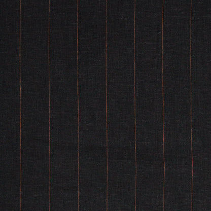 Pender Linen Viscose Stripe Charcoal ½ yd