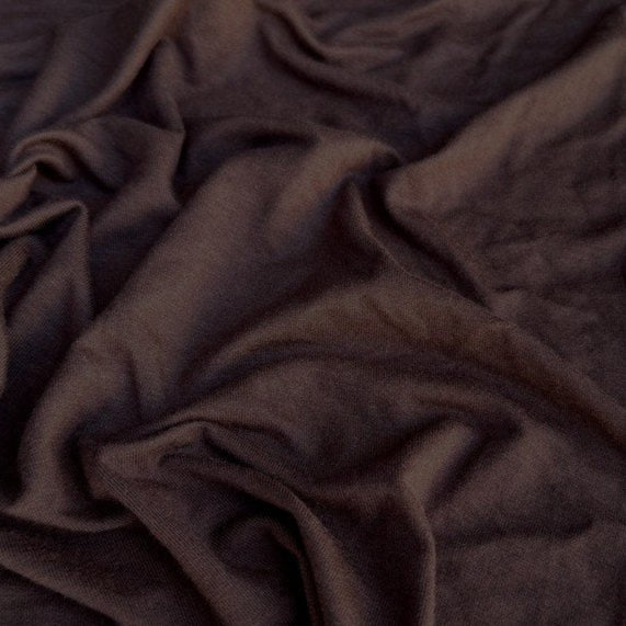 Pine Bamboo Rayon Knit Chocolate ½ yd