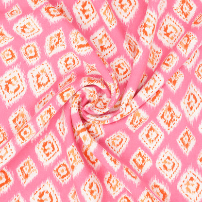 Piper Rayon Medallion Flamingo ½ yd-Fabric-Spool of Thread