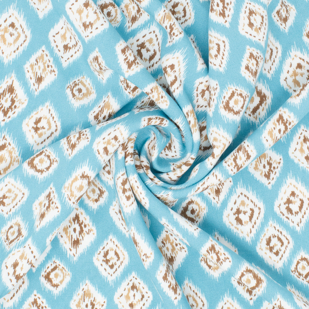 Piper Rayon Medallion Robin Egg Blue ½ yd-Fabric-Spool of Thread