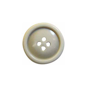 Polite Button - 28mm (1⅛″), 4 Hole, Ecru - 2 count-Notion-Spool of Thread