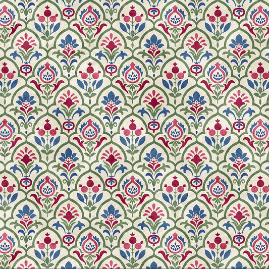 Pomegranate Scallop Cream ½ yd-Fabric-Spool of Thread