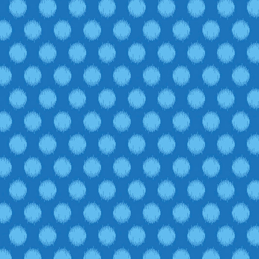 Pop Sugar Top Dot Blue ½ yd-Fabric-Spool of Thread