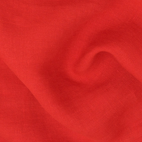 Poppy Washed Linen Fire Engine ½ yd-Fabric-Spool of Thread
