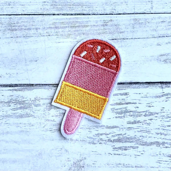 Popsicle Summer Vibrant Iron-on Embroidered Patch-Notion-Spool of Thread