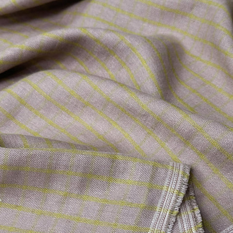 Powell Linen Cotton Check Dove ½ yd-Fabric-Spool of Thread