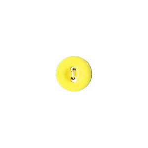 Prudent Button - 10mm (⅜″), 2 Hole, Yellow - 5 count-Notion-Spool of Thread