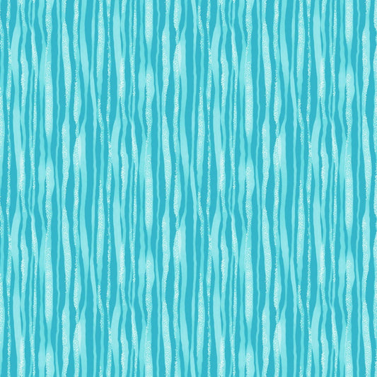 REMNANT Alpine Bliss Waves Mint - 1.83 yards-Fabric-Spool of Thread