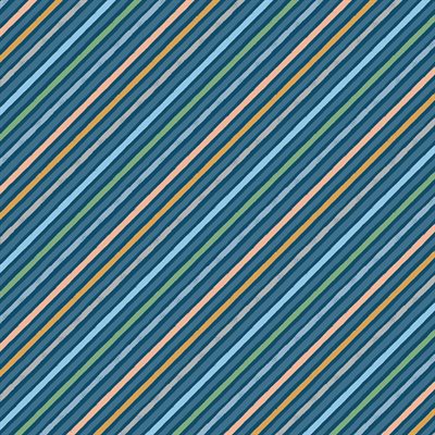 REMNANT Baby Dino Cotton Flannel Stripe Navy - 1.61 yards-Fabric-Spool of Thread