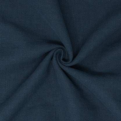 REMNANT Cascade Stonewashed Ramie Slub Space Blue - 1 yards-Fabric-Spool of Thread