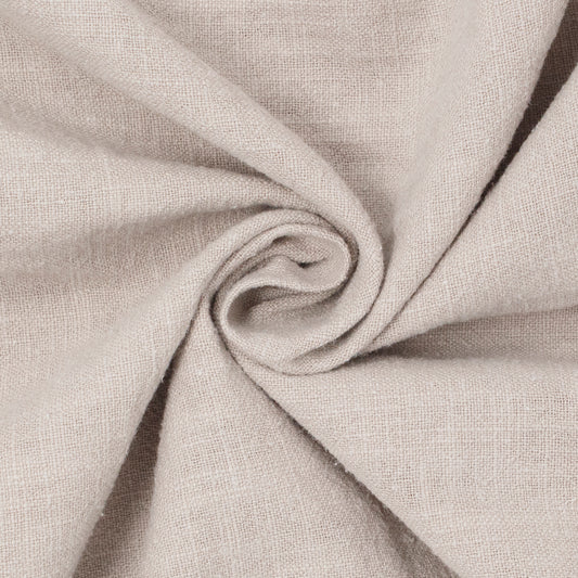 REMNANT Cascade Stonewashed Ramie Slub Toasted Grain - 1.06 yards-Fabric-Spool of Thread
