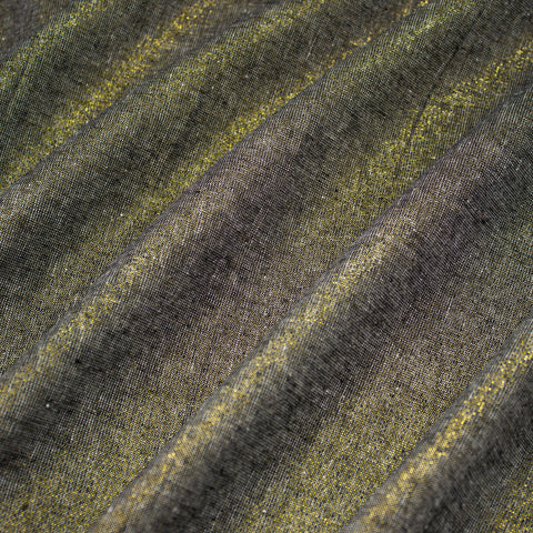 REMNANT Essex Black Yarn Dye with Metallic - 2.44 yards-Fabric-Spool of Thread