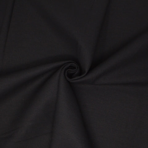 REMNANT Essex Canvas Black - 0.27 yards-Fabric-Spool of Thread
