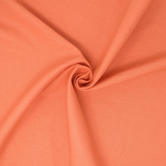 REMNANT Essex Linen Cotton Solid Mango - 2.97 yards-Fabric-Spool of Thread