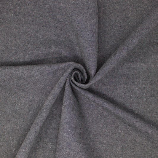 REMNANT Essex Linen Cotton Yarn Dye Charcoal - 2.25 yards-Fabric-Spool of Thread