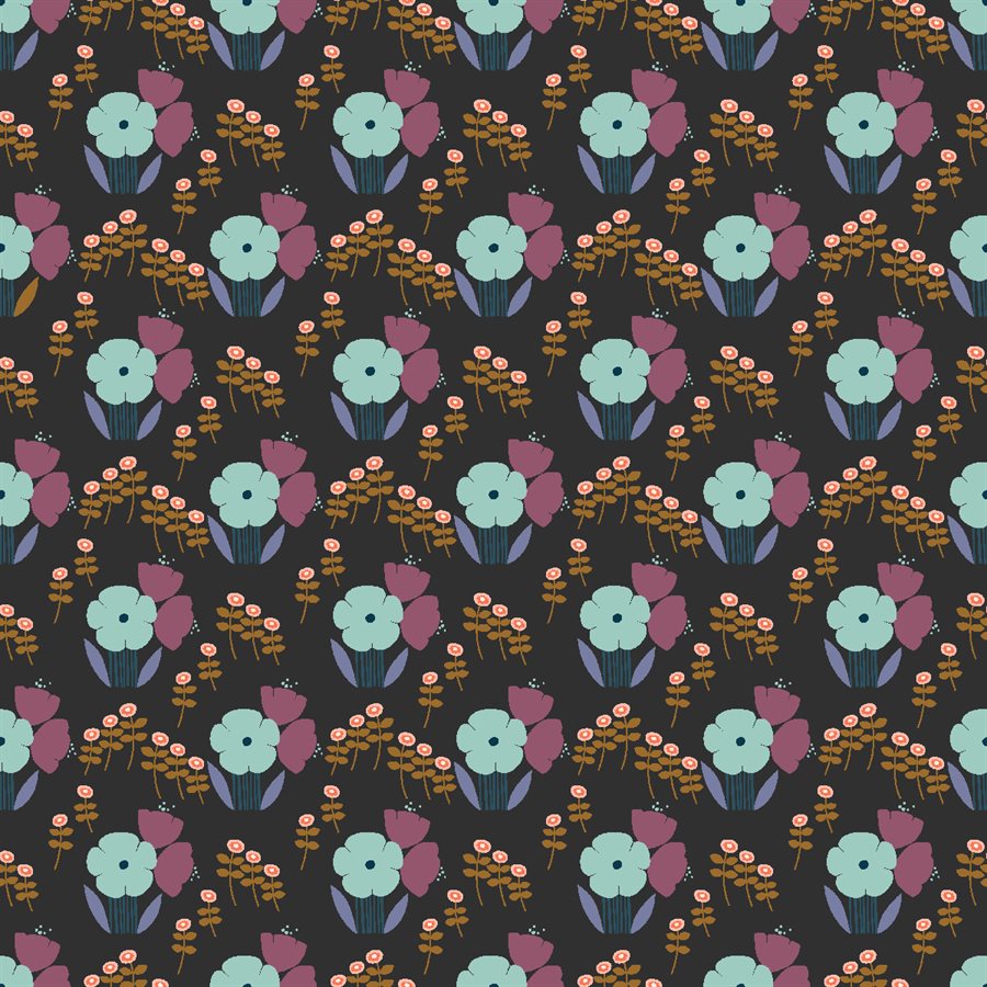 REMNANT Flowers For Madeline Magenta Haze - 0.5 yards-Fabric-Spool of Thread