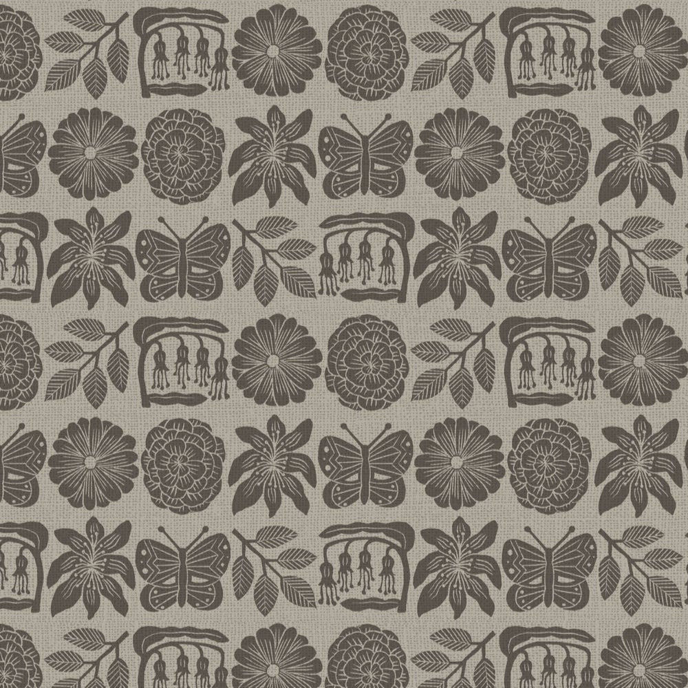 REMNANT Folktale Folktale Taupe - 2.5 yards-Fabric-Spool of Thread