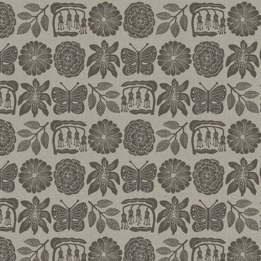 REMNANT Folktale Folktale Taupe - 2.5 yards-Fabric-Spool of Thread