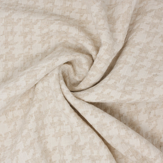 REMNANT Frances Cotton Linen Viscose Gauze Buttercream - 0.28 yards-Fabric-Spool of Thread