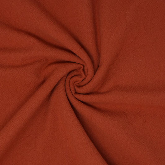 REMNANT Galiano Textured Organic Washed Cotton Flame - 2.14 yards-Fabric-Spool of Thread
