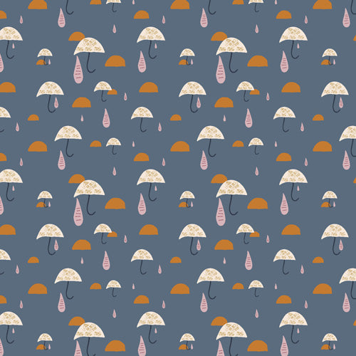 REMNANT Gathering Joy Blue Haze - 1.53 yards-Fabric-Spool of Thread