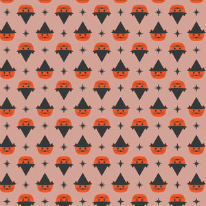 REMNANT Ghost Town Cats Orange - 2.42 yards-Fabric-Spool of Thread