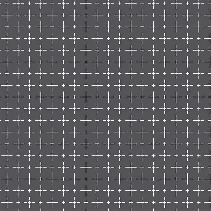 REMNANT Haptic Wovens Cross Grey - 1.06 yards-Fabric-Spool of Thread