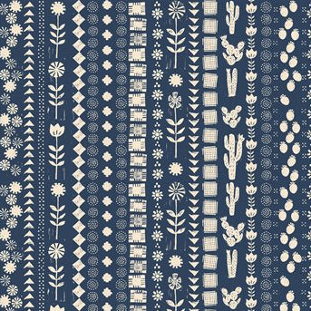 REMNANT Heirloom Stripe Bluebell - 0.25 yards-Fabric-Spool of Thread