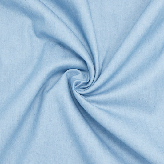 REMNANT Iona 4oz Cotton Denim Light Blue - 1.39 yards-Fabric-Spool of Thread