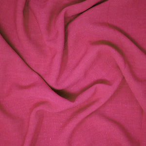 REMNANT Joni Viscose Linen Noil Magenta - .59 yards-Fabric-Spool of Thread