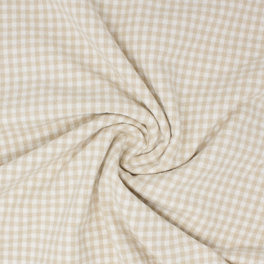 REMNANT Lady Franklin Organic Cotton Gingham Straw Bale - 1.67 yards-Fabric-Spool of Thread