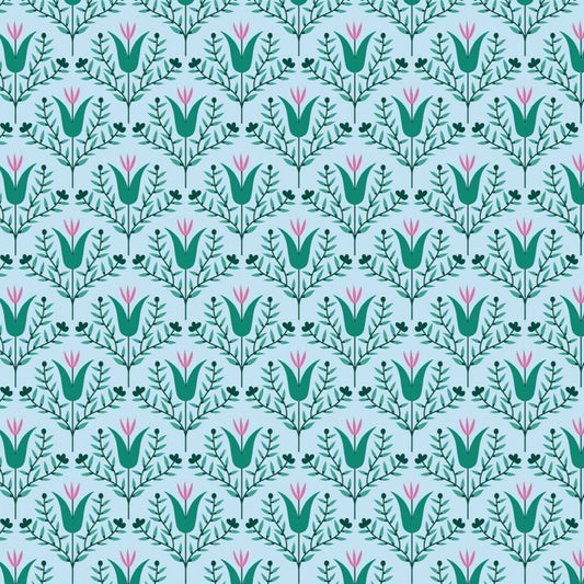 REMNANT Meadows Abloom Tulip Field - 0.75 yards-Fabric-Spool of Thread