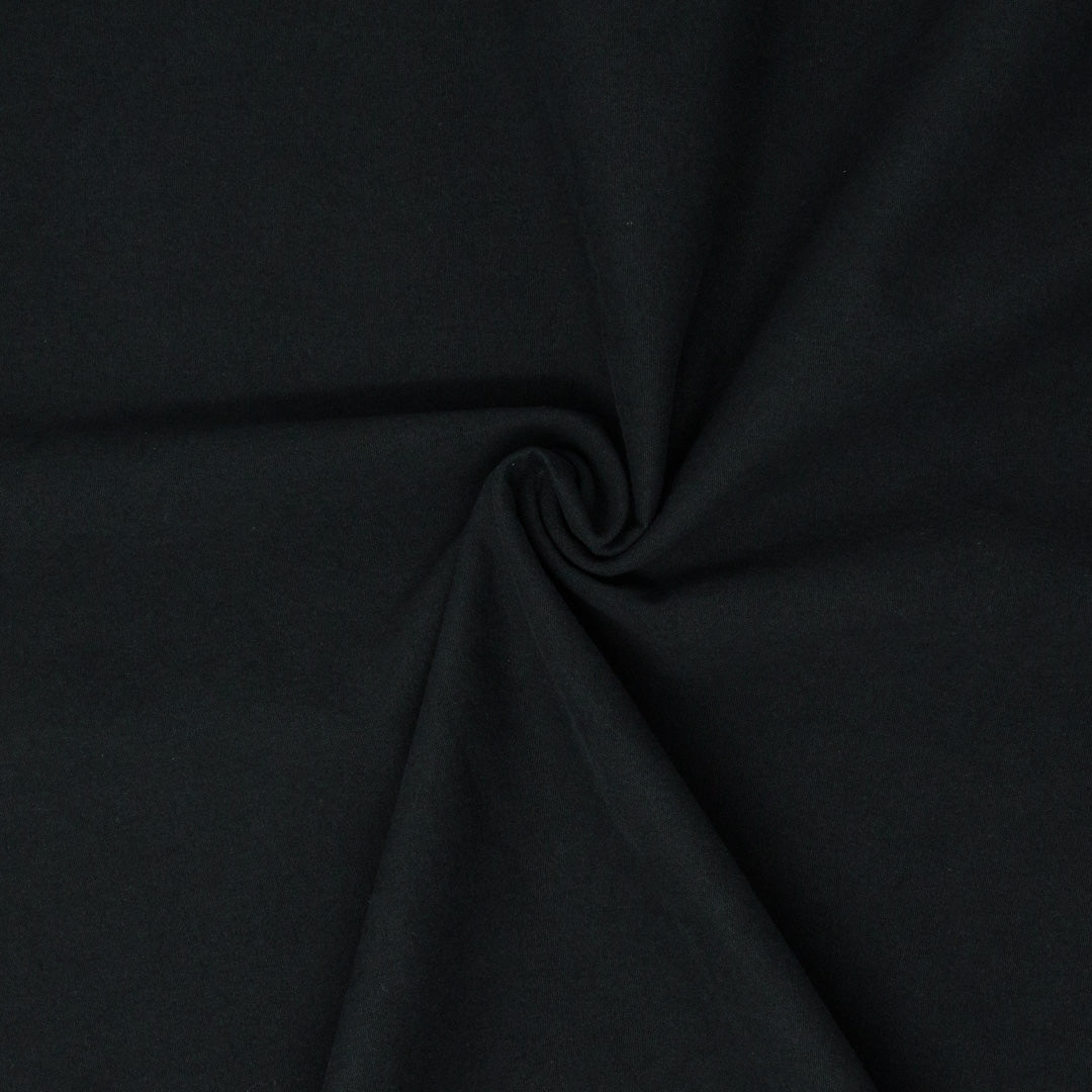 REMNANT Nelson Washed 7oz Organic Cotton Basalt Black - 1.5 yards-Fabric-Spool of Thread