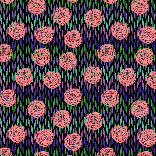 REMNANT Not Your Mama's Garden Sunset - 3.36 yards-Fabric-Spool of Thread