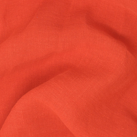 REMNANT Poppy Washed Linen Saffron - 0.8 yards-Fabric-Spool of Thread