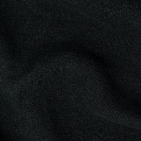 REMNANT Poppy Washed Linen Space Black - 2.88 yards-Fabric-Spool of Thread