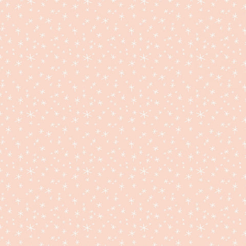 REMNANT Prosecco Party Scattered Stars Blush - 3.27 yards-Fabric-Spool of Thread